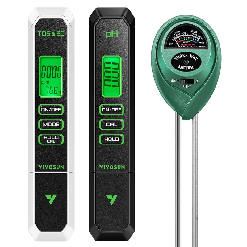 3-in-1 TDS/pH/Temp Digital Tester