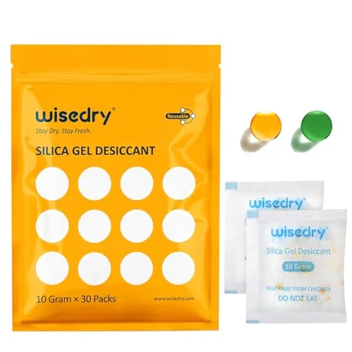 wisedry Silica Gel Desiccant Packets (30-Pack)