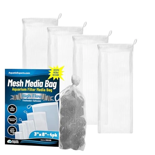 Aquatic Experts High Flow Filter Media Bag (3in x 8in, 4-Pack)
