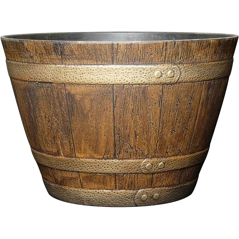 Classic Home and Garden Whiskey Barrel Planter 20.5"
