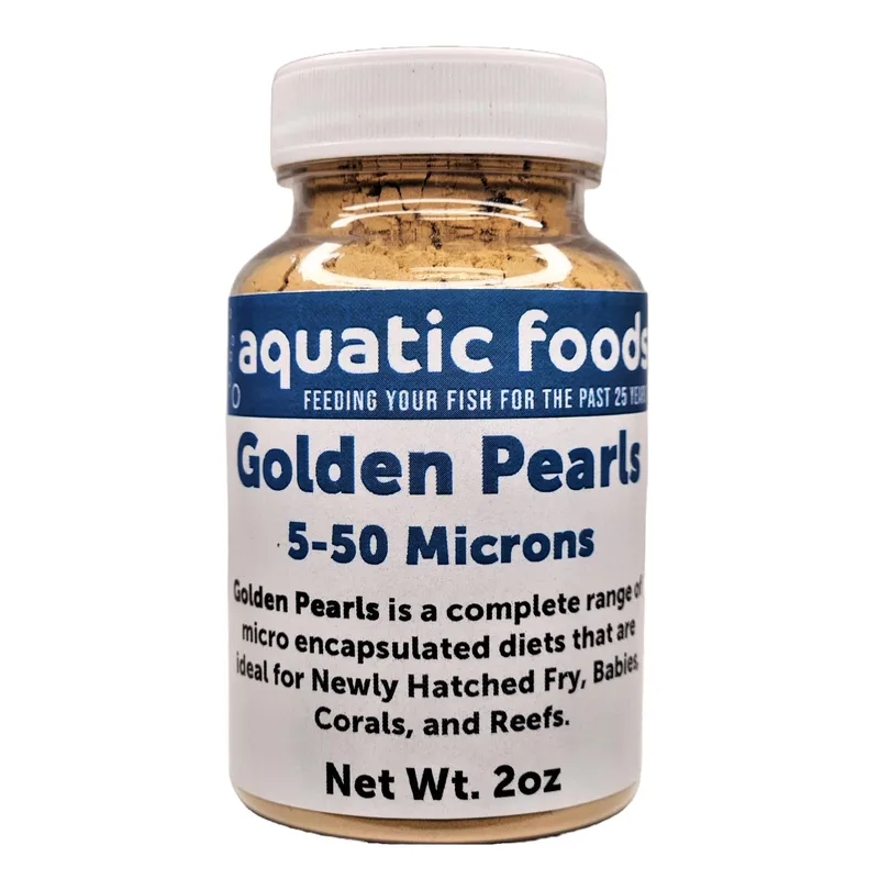 Aquatic Foods Inc. Golden Pearls 5-50 Microns (2oz)