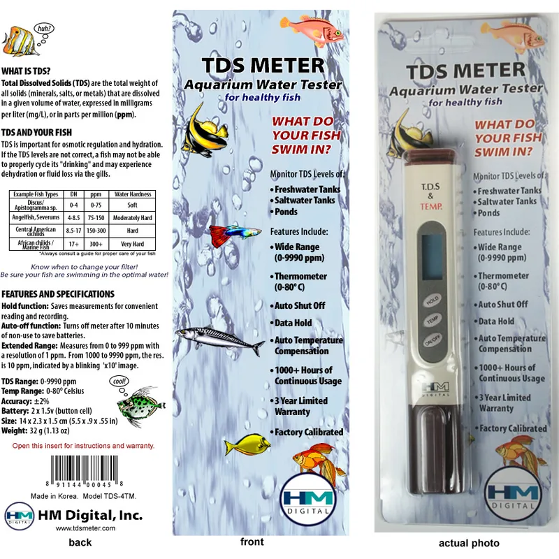 HM Digital TDS-4TMA Aquarium TDS Meter