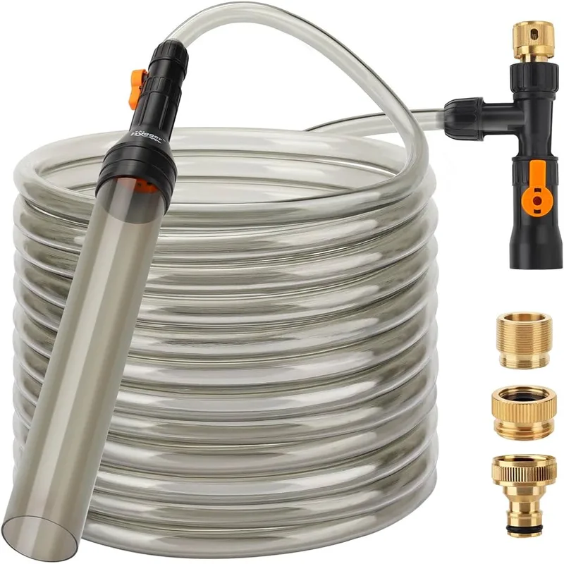 Hygger Bucket-Free Aquarium Water Change Kit (25 ft)