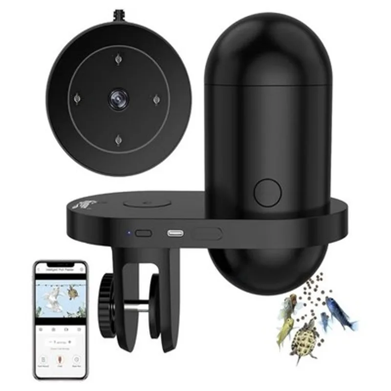 hygger WiFi Automatic Fish Feeder with Camera
