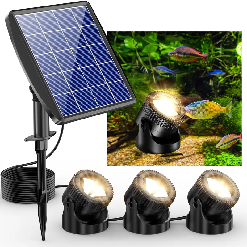 POPOSOAP Solar Pond Lights (3-in-1)